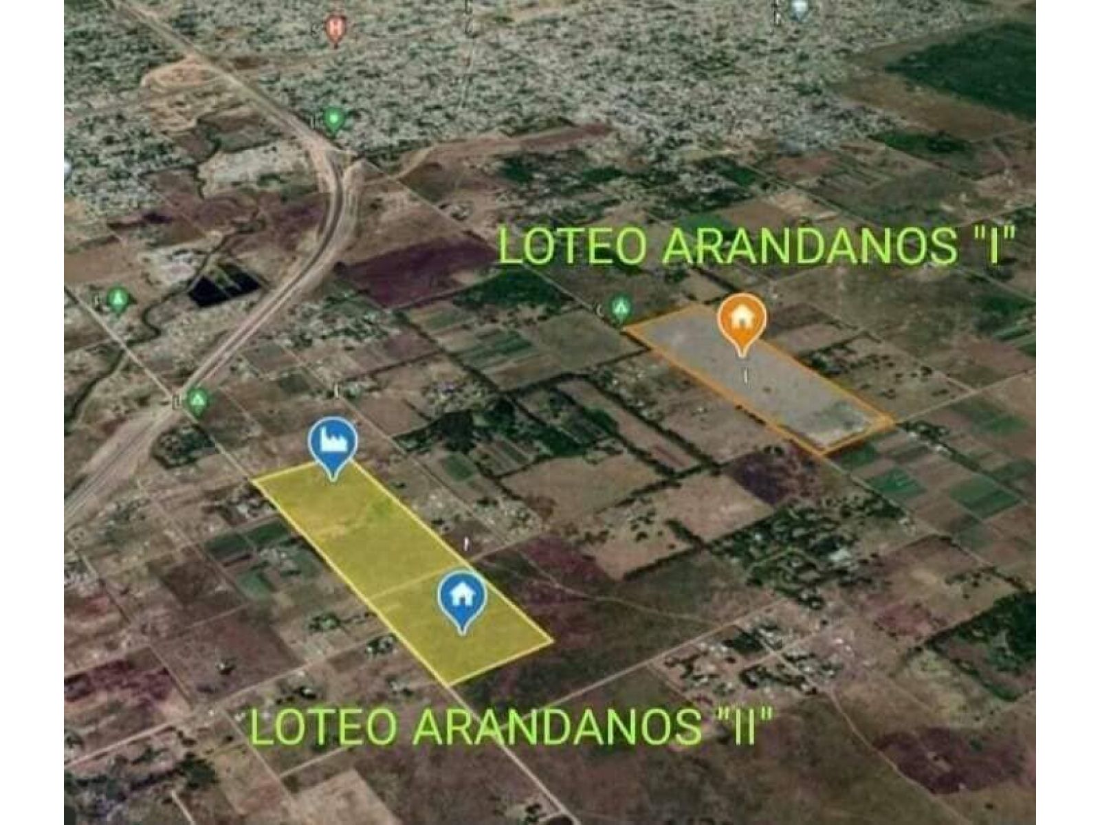 Loteo Arándanos II en Agustín Ferrari. Lotes de 18 x 44 (792 m2). Opciones de financiación.