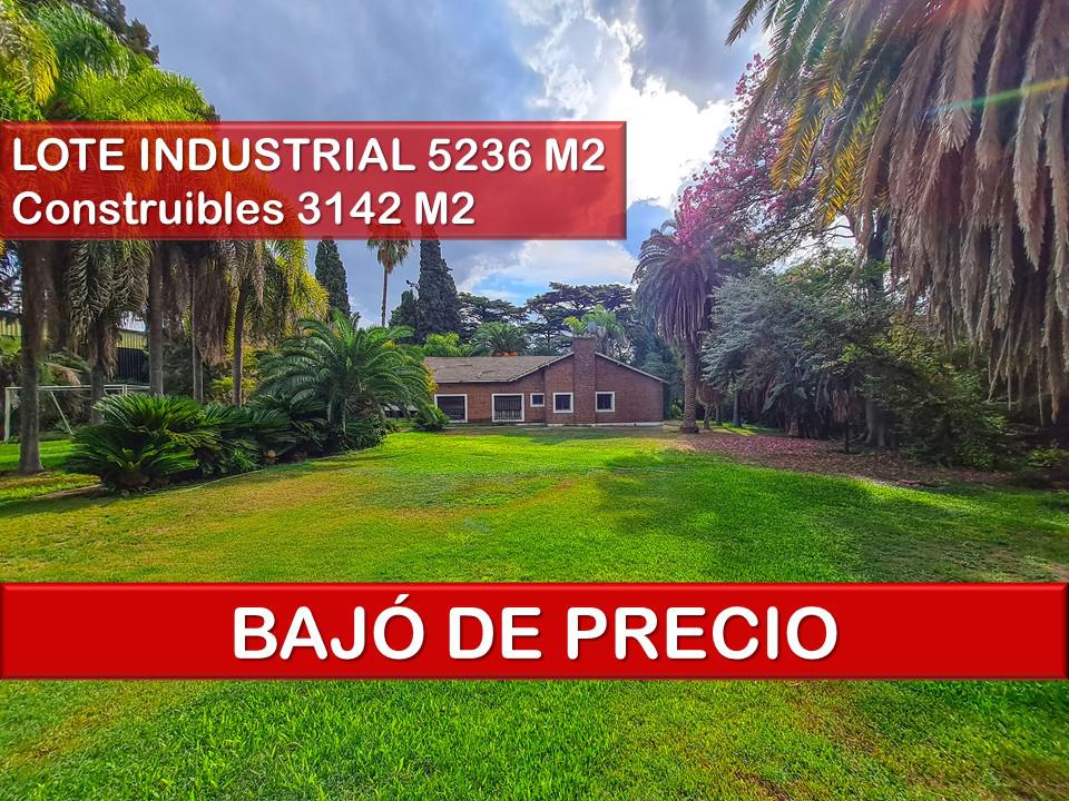 OPORTUNIDAD Lote Industrial de 5236 M2 - construibles 3142 M2  en PB - DIVISIBLE - Pacheco, Tigre