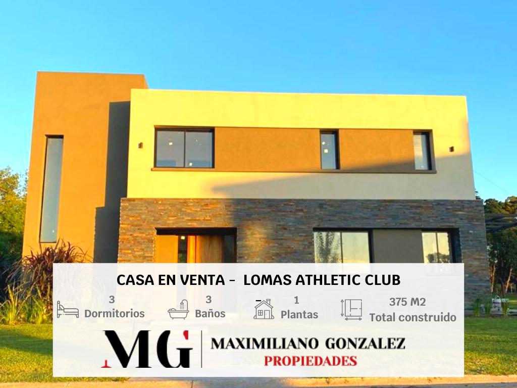 Casa en alquiler anual - Lomas Athletic Club - Barrio cerrado - La Unión