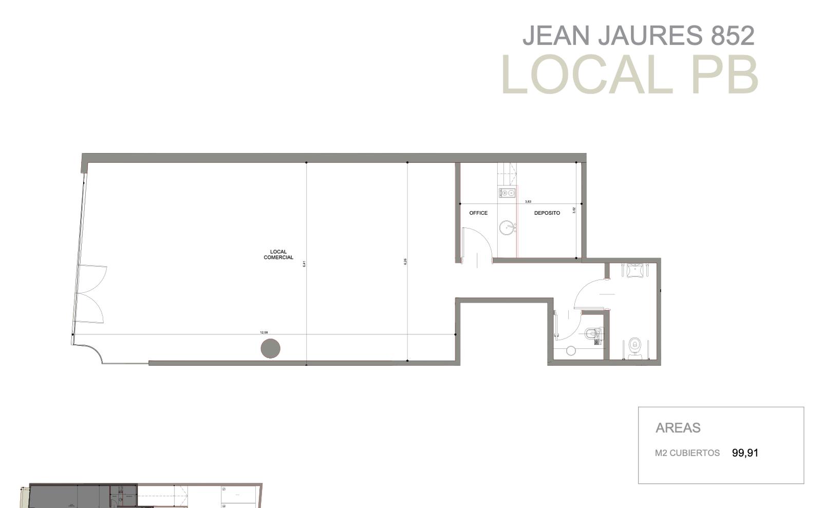 Jean Jaures y Viamonte 100 m2 A Estrenar