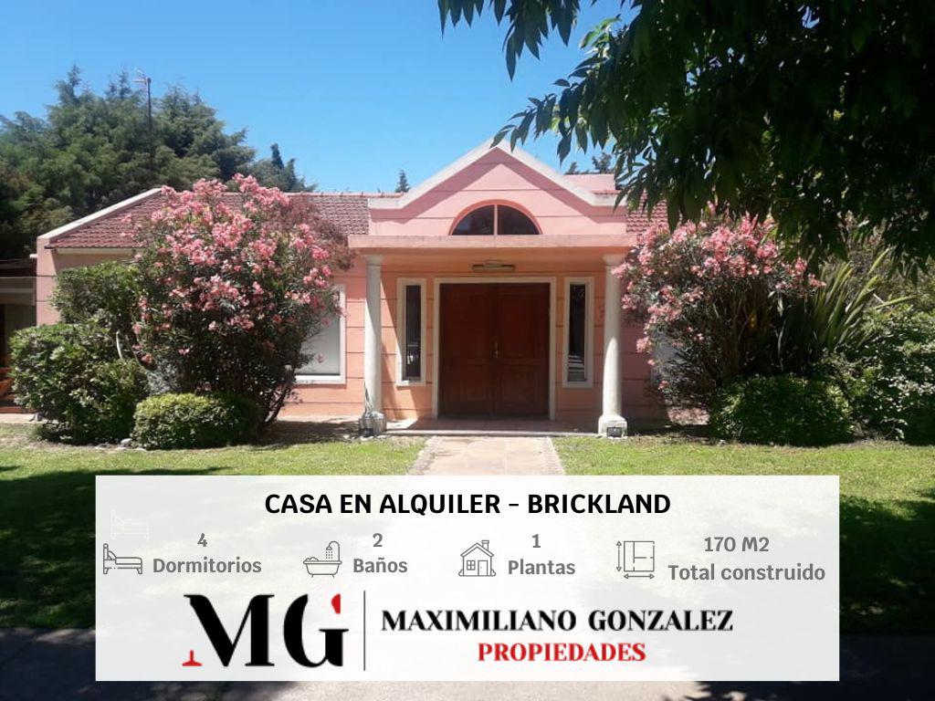 Casa en alquiler-Brickland- Esteban Echeverria Canning