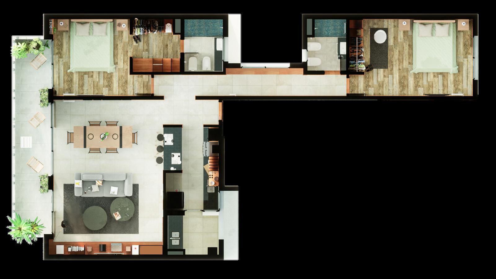 Duplex en altura en  pozo  3 dormitorios, La Plata