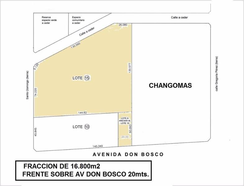 FRACCION DE 16.800 m² MORON